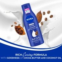 Nivea Cocoa Nourish Body Lotion - 200ml | Deep Moisture Serum | 48-Hour Hydration | Cocoa Butter & Coconut Oil | Non-Greasy Formula for Very Dry Skin