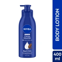 Nivea Cocoa Nourish Body Lotion 400ml | with Deep Moisture Serum | with Cocoa Butter & Coconut Oil | 48h Deep Moisture Care | Smooth, Soft Skin All Day | Non Greasy & Healthy Looking Skin | For Very Dry Skin |