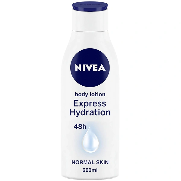 Nivea Express Hydration Body Lotion 200ml | 48-Hour Moisturization for Summer | Enriched with Sea Minerals & Deep Moisture Serum | Non-Greasy Formula for Healthy-Looking Skin | Suitable for All Skin Types