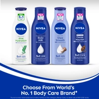 Nivea Nourishing Body Milk 200ml | 48-Hour Moisturization | Infused with 2X Almond Oil | Deep Care for Very Dry Skin | Smooth & Healthy-Looking Skin