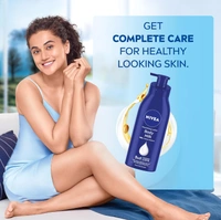 Nivea Nourishing Body Milk 400ml | 48-Hour Moisturization | Infused with 2X Almond Oil | Deep Care for Very Dry Skin | Smooth & Healthy-Looking Skin
