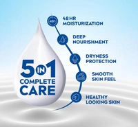 Nivea Nourishing Body Milk 75ml | 48-Hour Moisturization | Infused with 2X Almond Oil | Deep Care for Very Dry Skin | Smooth & Healthy-Looking Skin