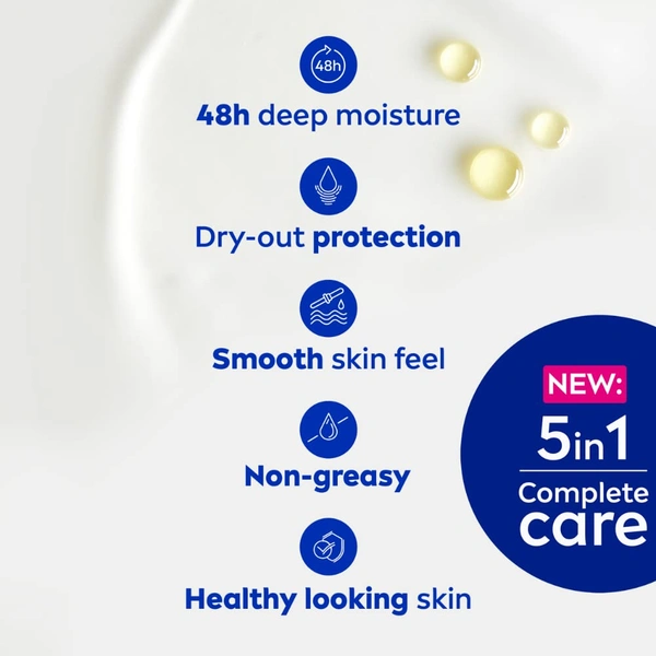 Nivea Shea Smooth Body Lotion 400ml| with Deep Moisture Serum | Body Milk Shea Smooth With Deep Moisture Serum & Shea Butter | 48h Deep Moisture Care | Smooth, Soft Skin All Day | Non Greasy & Healthy Looking Skin | Deep Nourishment for Dry Skin |