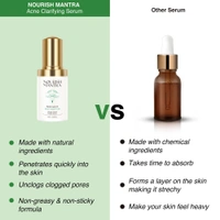 Nourish Mantra Acne Clarifying Serum 20ml | Anti-Acne Serum with Salicylic Acid | Niacinamide & Herbal Extracts | Controls Oil, Clears Blemishes & Soothes Skin