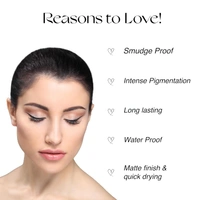 Nourish Mantra All-Day Liquid Eyeliner 3ml | Enriched with Argan Oil, Vitamin E & Almond Oil | Intense Pigmentation | Smudge-Proof & Waterproof | Long-Lasting Matte Finish