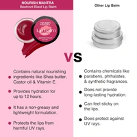 Nourish Mantra Beetroot Blast Lip Balm with SPF 12g | Enriched with Beetroot Extracts & Vitamin E| Shea Butter & Avocado Oil | Hydrates, Repairs & Protects Lips