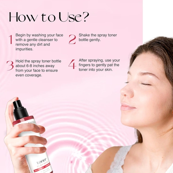 Nourish Mantra Dewy Rose Toner 150ml | Rose De Mai & Niacinamide | Hydrates & Calms | Pore-Minimizing & Anti-Aging Toner for All Skin Types