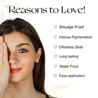 Nourish Mantra Jet Gaze Kajal Urban Rani-Black (0.35g) | Enriched with Almond Oil, Argan Oil & Vitamin E | Intense Pigmentation | Smudge-Proof | Waterproof | Long-Lasting