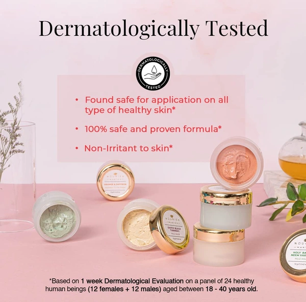 Nourish Mantra Mask Mini Trio Face Care Kit 36g | 3 Natural Mud Masks with Turmeric & Saffron, Neem | Brightening, Detoxifying & Anti-Aging for All Skin Types