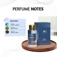 Nourish Mantra NM New York Aquaholic Eau de Parfum 100ml| Unisex Fresh Aquatic & Woody Fragrance | Long-Lasting Luxury Perfume