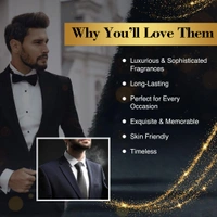 Nourish Mantra NM New York Metropolis Man Luxury Perfume Set of 4 15ml each set| Long Lasting Eau De Parfum | Premium Fragrance Gift Set | Vegan - Travel-Friendly - 60ml Total