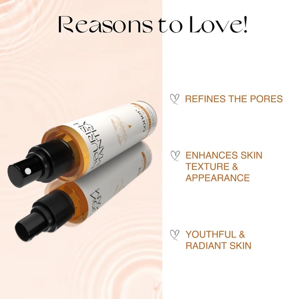 Nourish Mantra Radiant Glow Toner 150ml | Vitamin C, Glycolic Acid & Vitamin B5 | Brightens Skin, Minimizes Pores & Hydrates | Suitable for All Skin Types