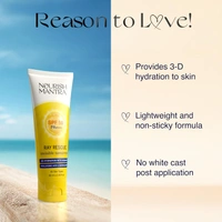 Nourish Mantra Ray Rescue Invisible Sunscreen SPF 50 PA+++ 60ml | With Hyaluronic Acid & Aloe Vera | Ashwagandha & No White Cast | Hydrating & Lightweight
