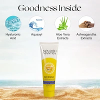 Nourish Mantra Ray Rescue Invisible Sunscreen SPF 50 PA+++ 30ml | With Hyaluronic Acid & Aloe Vera | Ashwagandha & No White Cast | Hydrating & Lightweight