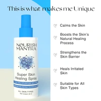 Nourish Mantra Super Skin Healing Spray 30ml | 10-in-1 Multipurpose Solution | Acne, Cuts & Dandruff | Psoriasis & Insect Bites, Bumps & More | Natural & Gentle