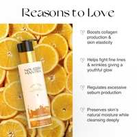 Nourish Mantra Vitamin C Glow Face Wash 200ml | With Aloe Vera & Vitamin E | Brightens & Hydrates | Gentle Daily Cleanser | Paraben-Free | Suitable for All Skin Types