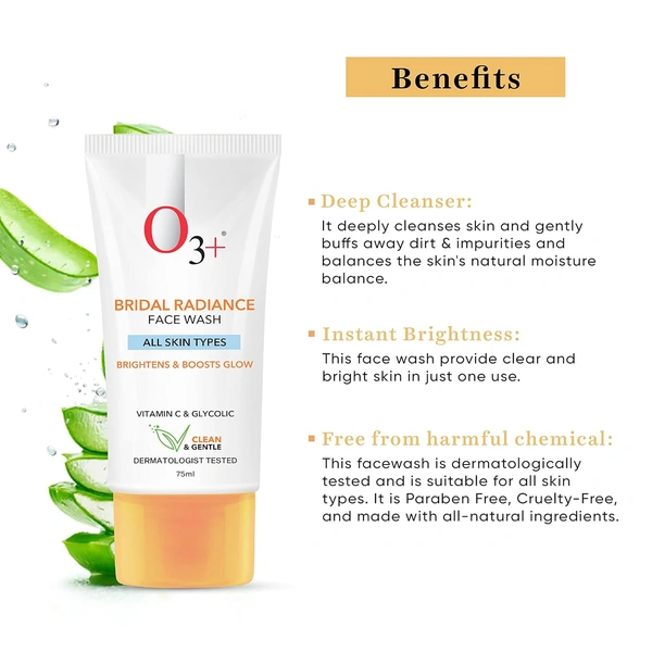 O3+ Professional O3+ Bridal Radiant Face Wash 75g