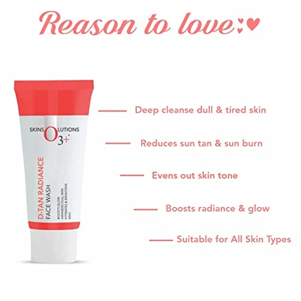 O3+ Professional O3+ D Tan Radiance Face Wash 60g