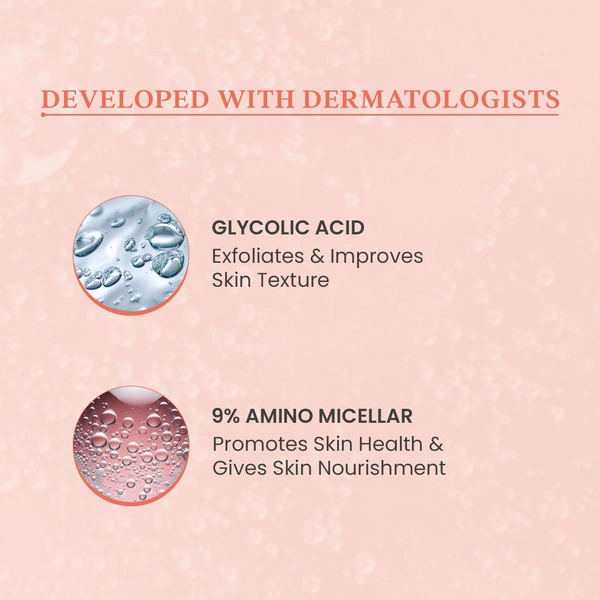 O3+ Professional Face Wash Glycolic Acid Glow Boosting & Brightening 100ml | Radiant Skin, Smooth Texture, Deep Cleanse for All Skin Type