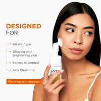 Oshea Herbals Brightening & Illuminating Foaming Facewash for All Skin Types 150ml| Deep Cleansing Formula Removes Impurities & Dullness | Enriched with Vitamin C & Grapefruit Extract