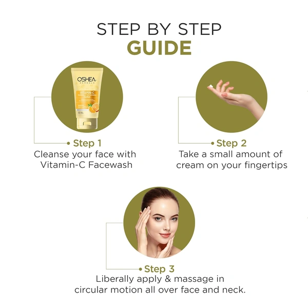 Oshea Herbals Brightening & Skin Illuminating Face Cream 50g for All Skin Types | Hydrating Formula with Vitamin C & Mulberry Extract | Fades Age Spots, Evens Tone & Refines Texture