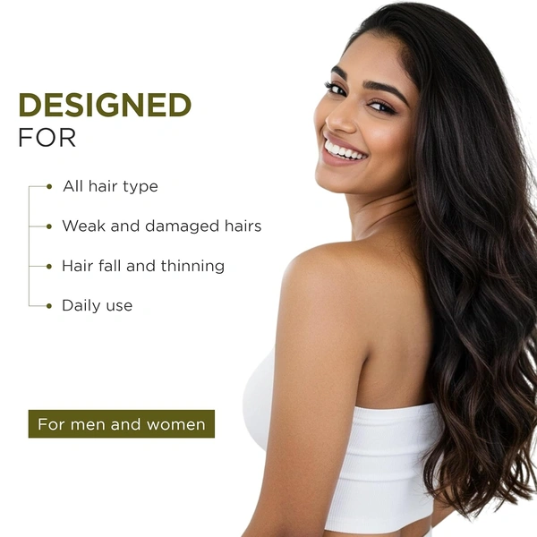 Oshea Herbals Natural Hair Growth Shampoo 300ml | With Onion Bulb & Ginger Extract | Controls Hairfall, Deep Nourishment & Promotes Healthy Hair Growth | Men & Women