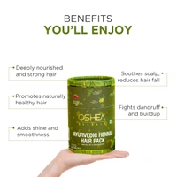 Oshea Herbals Natural Henna Hair Pack 250 g | Brown Shade Darkens Greys | Nourishes & Strengthens Hair | Enriched with Mehandi | Neem & Amla for Healthy Growth