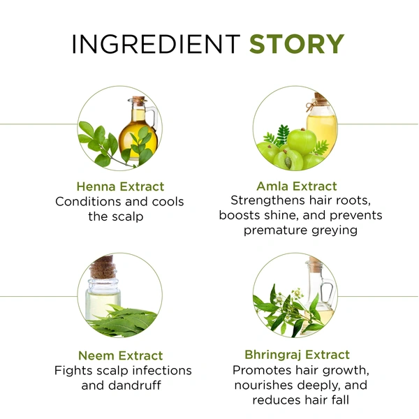 Oshea Herbals Natural Henna Hair Pack 250 g | Brown Shade Darkens Greys | Nourishes & Strengthens Hair | Enriched with Mehandi | Neem & Amla for Healthy Growth