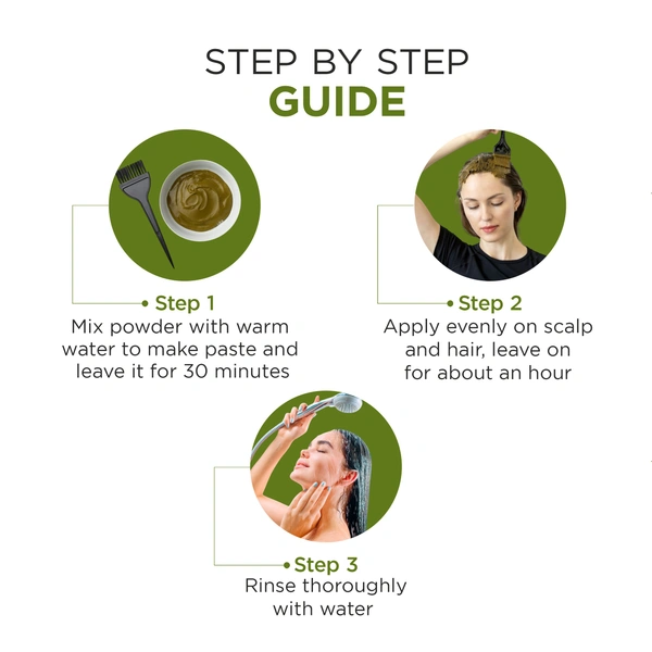 Oshea Herbals Natural Henna Hair Pack 250 g | Brown Shade Darkens Greys | Nourishes & Strengthens Hair | Enriched with Mehandi | Neem & Amla for Healthy Growth