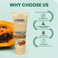 Oshea Herbals Papayaclean Anti Blemish Face Pack for All Skin Types 100g | Cleansingh & Purrification | Gives Flawless Complexion | Reduces breakouts | Prevents acne & irritation