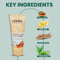 Oshea Herbals Papayaclean Anti Blemish Face Scrub 100g | De-pigmentation | Lighten Blemish | Deep Exfoliates | Remove impurities