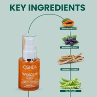 Oshea Herbals Papayaclean Anti Blemish Serum 50ml | Enriched with Papaya Extract & Vitamin E | Smooth & Radiant for skin |Hydrate & pigmentation | Reduce Dark Spots & Blemishesh