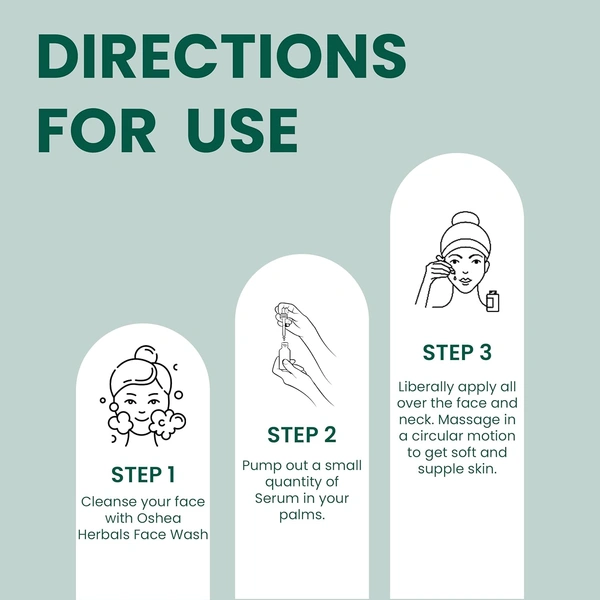 Oshea Herbals Papayaclean Anti Blemish Serum 50ml | Enriched with Papaya Extract & Vitamin E | Smooth & Radiant for skin |Hydrate & pigmentation | Reduce Dark Spots & Blemishesh