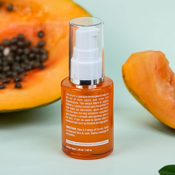 Oshea Herbals Papayaclean Anti Blemish Serum 50ml | Enriched with Papaya Extract & Vitamin E | Smooth & Radiant for skin |Hydrate & pigmentation | Reduce Dark Spots & Blemishesh