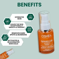 Oshea Herbals Papayaclean Anti Blemish Serum 50ml | Enriched with Papaya Extract & Vitamin E | Smooth & Radiant for skin |Hydrate & pigmentation | Reduce Dark Spots & Blemishesh