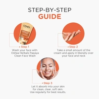 Oshea Herbals Papayaclean Anti Blemishes Face Wash 50gm | Enriched with Papaya & Vitamin E | Removes dark spost, Reduces Blemishes & Pigmentation For All Skin Types