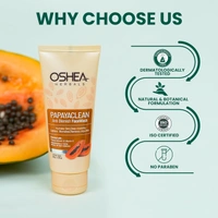 Oshea Herbals Papayaclean Anti Blemishes Face Wash 50gm | Enriched with Papaya & Vitamin E | Removes dark spost, Reduces Blemishes & Pigmentation For All Skin Types