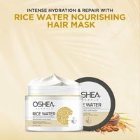 Oshea Herbals Rice Water Nourishing Hair Mask 200g | Deep Hydration & Strength | Hydrolyzed Rice Protein, Almond Butter & Niacinamide to Restore Shine & Reduce Breakage