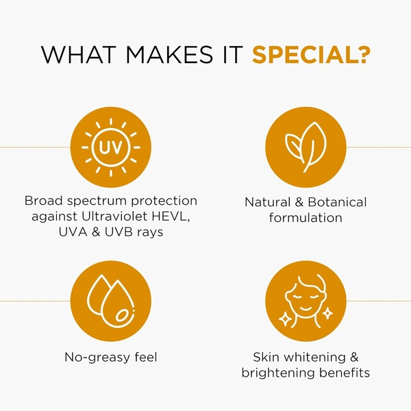 Oshea Herbals UVShield Sun Block Formula SPF 50, 120gm with PA+++ | Broad-Spectrum UVA & UVB Protection | Lightweight & Water-Resistant | Matte Finish & Non-Greasy Formula