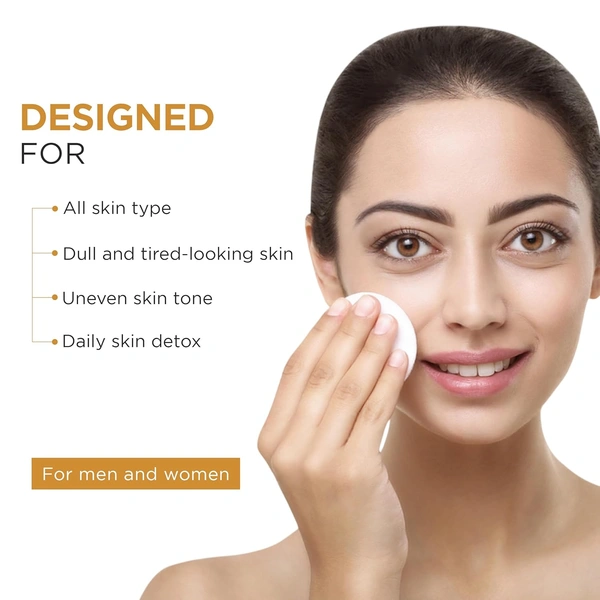 Oshea Herbals Vitamin C Brightening & Hydrating Skin Toner 120ml for All Skin Types | Purifies, Refreshes & Balances pH | Enriched with Lemon Peel Extract & Vitamin C for Radiant Skin