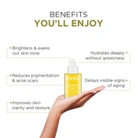 Oshea Herbals Vitamin C Brightening & Illuminating Skin Serum 120ml | Hydrates, Reduces Dark Spots & Revives Dull Skin | Enriched with Vitamin C & Natural Extracts