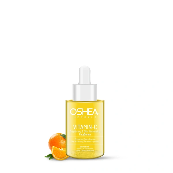 Oshea Herbals Vitamin C Brightening & Illuminating Skin Serum 120ml | Hydrates, Reduces Dark Spots & Revives Dull Skin | Enriched with Vitamin C & Natural Extracts