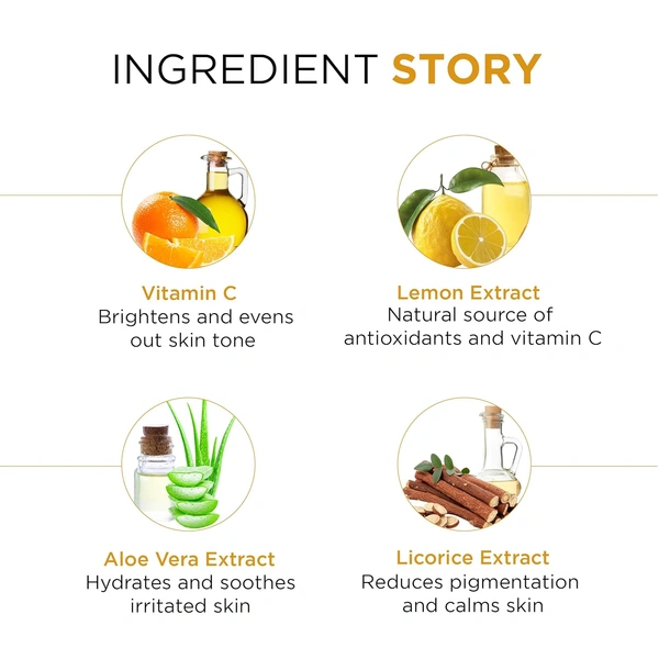 Oshea Herbals Vitamin C Brightening & Illuminating skin Gel 120ml | Lightweight Hydrating Gel for Glowing Skin | Brightens, Soothes & Revives Dull Skin | Enriched with Vitamin C & Herbal Extracts