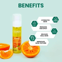 Oshea Herbals Vitamin C Brightening & Illuminating Skin Toner 120ml | With Lemon Peel Extract & Vitamin C | Purifies, Refreshes, Balances pH & Restores Radiant Skin