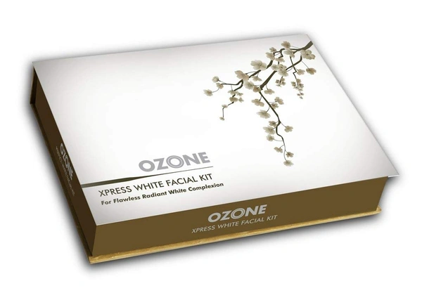 Ozone Xpress White Facial Kit 300g | for Deep Cleansing & Radiant Complexion | Brighten & Even Skin Tone for All Skin Types | Pigmentation Reduction | Nourish, Exfoliate & Illuminate Your Skin