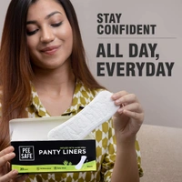 Pee Safe Aloe Vera Panty Liners for Daily Use, 20 Liners (Large Size, 185mm) | Infused with Aloe Vera for Ultimate Comfort Freshness & Protection | Soft, Breathable & Perfect for Everyday Use
