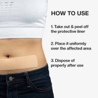 Pee Safe Feminine Herbal Pain Relief Patches (5 patches)| Natural & Pain Relief for Menstrual Discomfort | Sleek Design | No Side Effects & Comfort for Up to 12 Hours