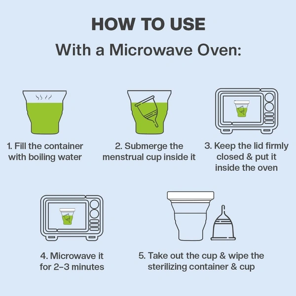 Pee Safe Reusable Menstrual Cup (Large Size) with Pouch | 100% Medical Grade Silicone | Microwavable Friendly Sterlizer| | Leak-Proof Protection & Comfortable Fit