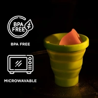 Pee Safe Reusable Menstrual Cup (Large Size) with Pouch | 100% Medical Grade Silicone | Microwavable Friendly Sterlizer| | Leak-Proof Protection & Comfortable Fit