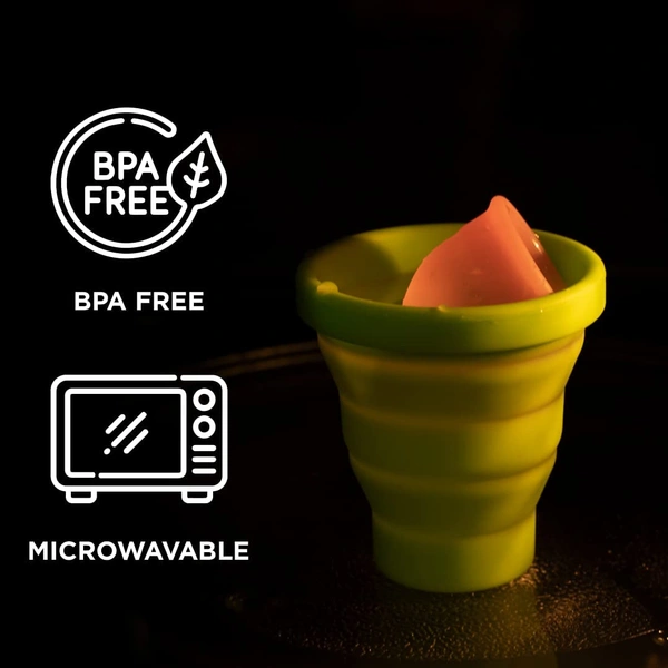 Pee Safe Reusable Menstrual Cup (Large Size) with Pouch | 100% Medical Grade Silicone | Microwavable Friendly Sterlizer| | Leak-Proof Protection & Comfortable Fit